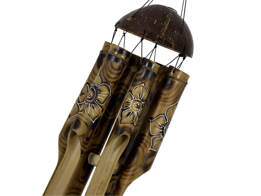 CARILLON BAMBOU 4.5 X 39.5" FLEURS