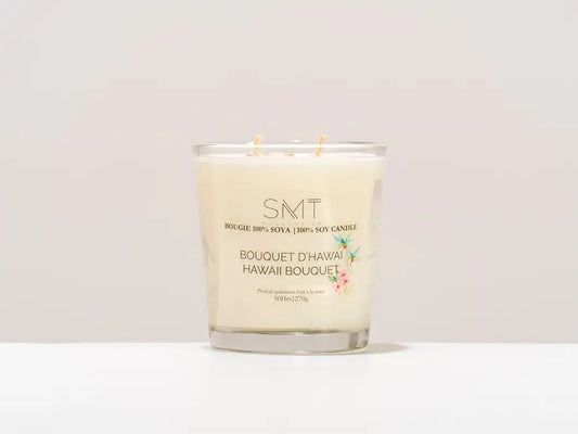 BOUGIE SOYA 50H/270G BOUQUET HAWAI