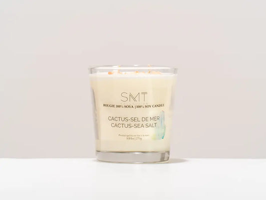 BOUGIE SOYA 50H/270G CACTUS SEL MER