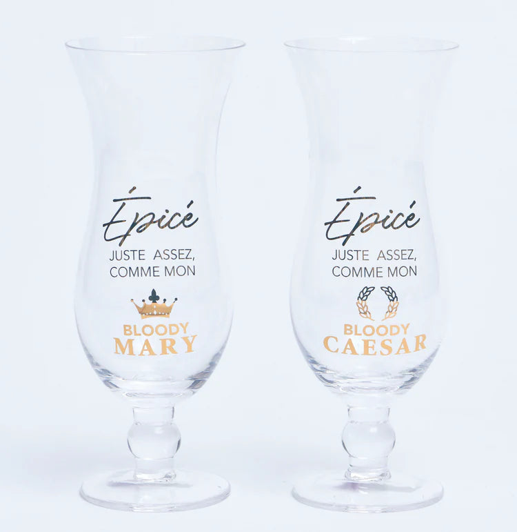 C. LACROIX - ENS 2 VERRES COCKTAIL "CAESAR"