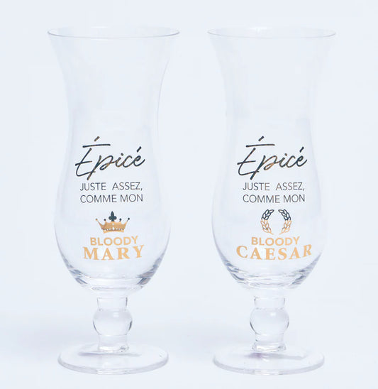 C. LACROIX - ENS 2 VERRES COCKTAIL "CAESAR"