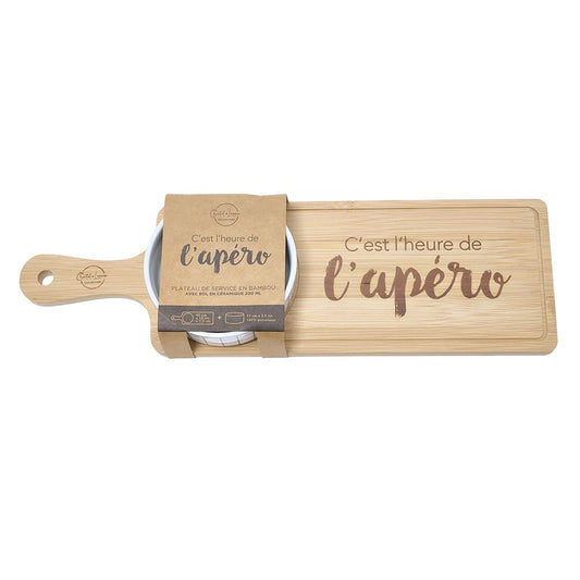 PLANCHE DE SERVICE - L'HEURE DE L'APERO