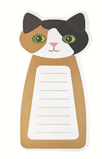 BLOC NOTE LIGNER - COLLECTION CHAT - VENDU A L'UNITÉ