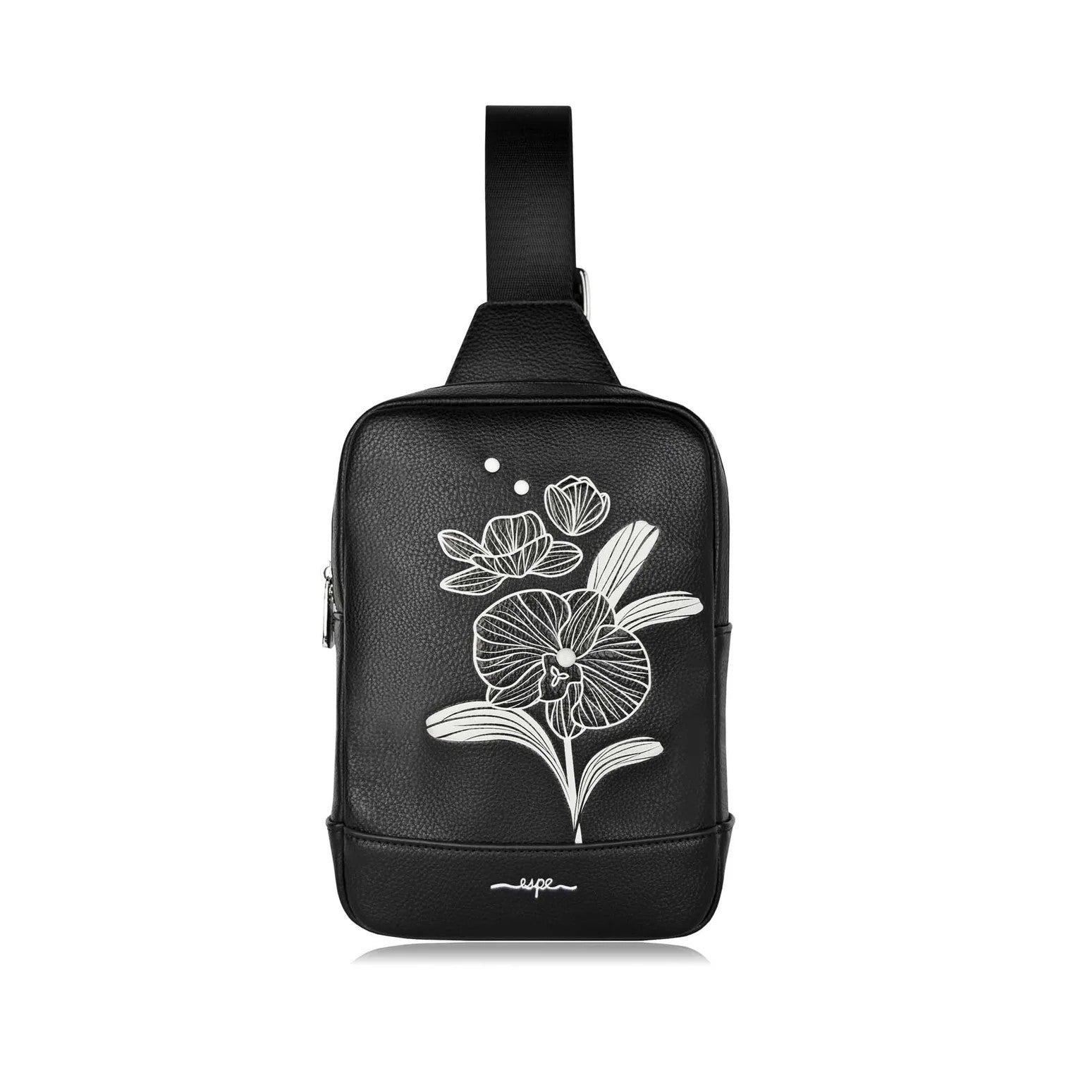SAC A BANDOULIERE "ORCHID" NOIR