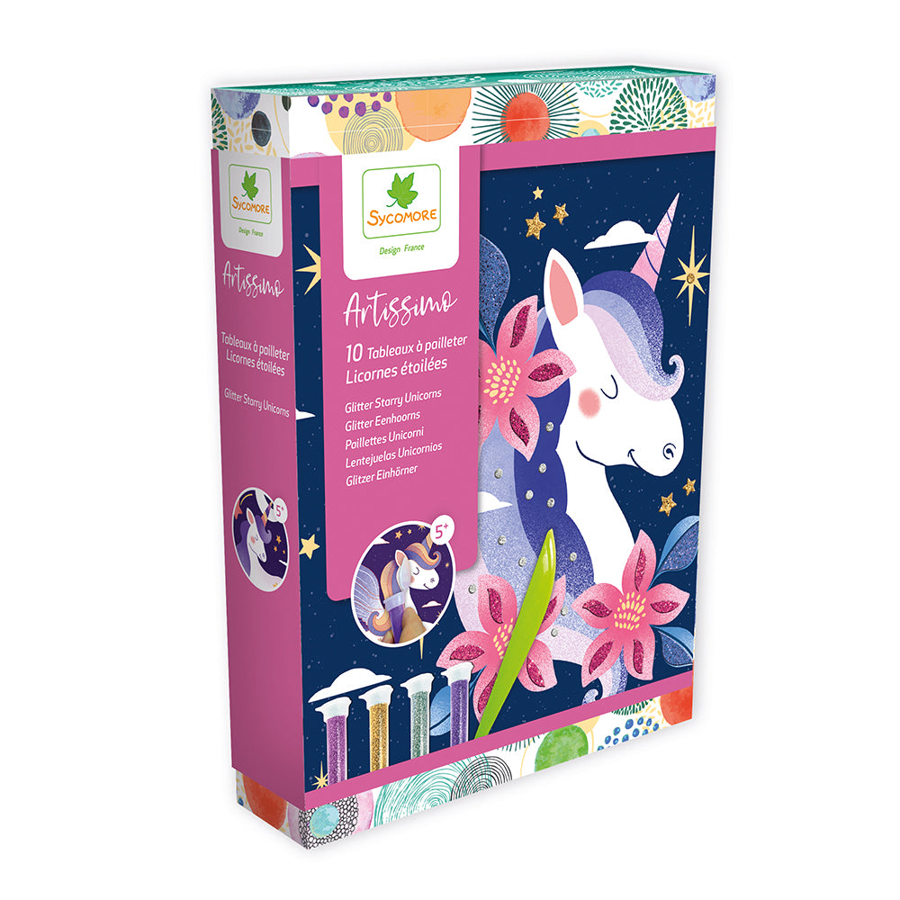 SYCOMORE - ARTISSIMO - 10 TABLEAUX PAILLETTES LICORNE