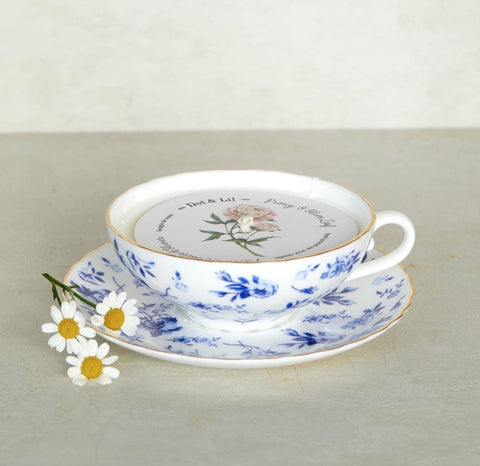 TASSE BOUGIE SOYA 25H PIVOINE &FEUIL OLIVIER