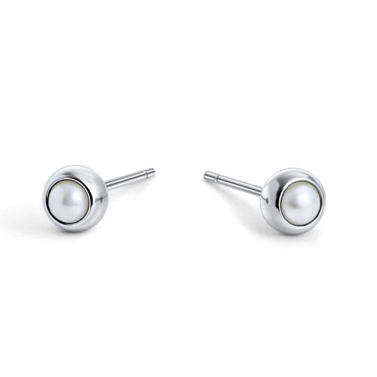 MIA - PAIRE BOUCLES D'OREILLES "FIXES PERLA" ARGENT