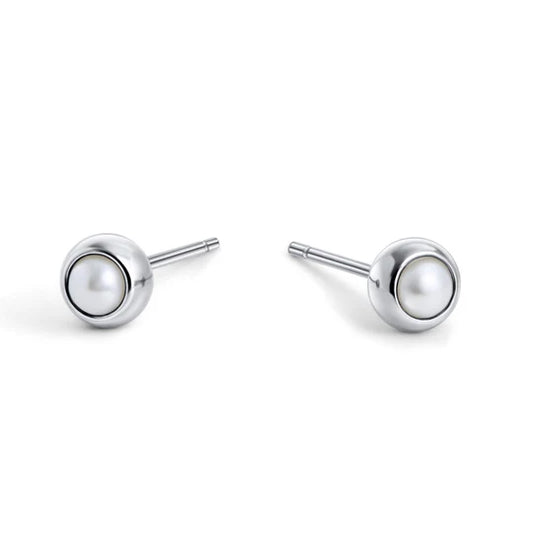 MIA - PAIRE BOUCLES D'OREILLES "FIXES PERLA" ARGENT
