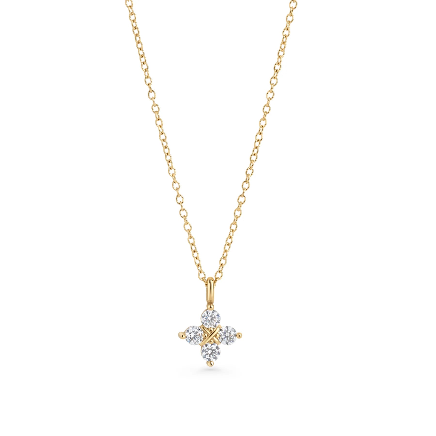 MIA BIJOUX - CHAINE 16" PENDENTIF "BRIGET & PIERRE" - OR