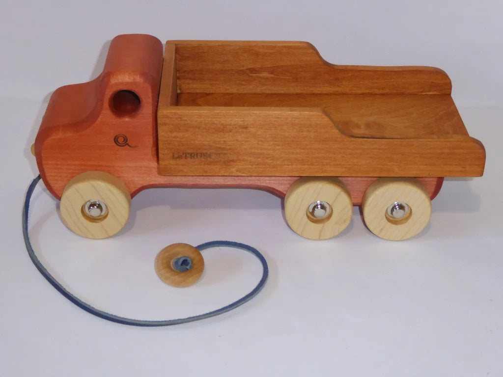 Camion de transport en bois - orange