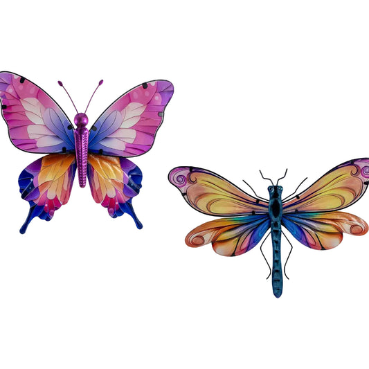 DECORATION EN  METAL PAPILLON 18 X 17" 2CHX