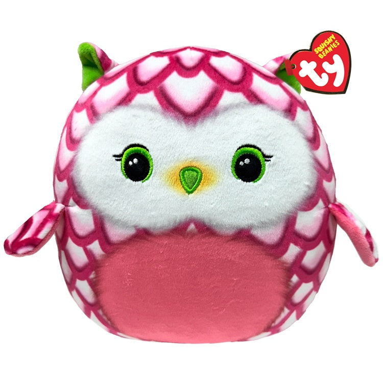 SQUISHY B - "TOOTIE" HIBOU ROSE 10"