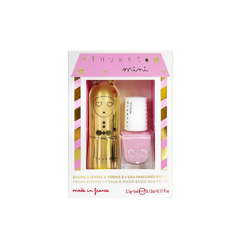 Duo baume cheesecake & vernis melon kids - Or & rose