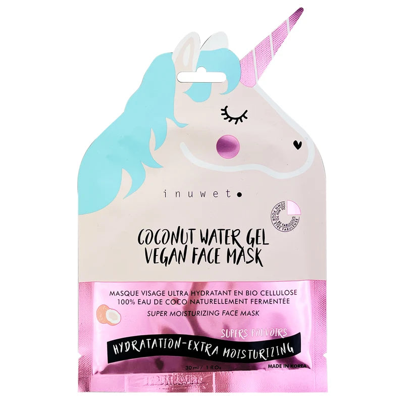 MASQUE VISAGE BIO CELLULOSE LICORNE - ROSE HYDRATANT