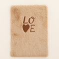 Charger l'image dans la visionneuse de la galerie, CAHIER NOTE 6 X 8" FOURRURE BRUN - LOVE
