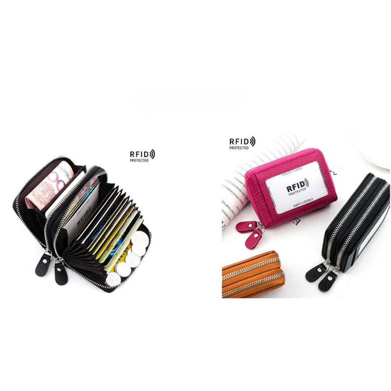 PORTE-FEUILLE RFID CUIR POUR CARTES RFID 3CHOIX