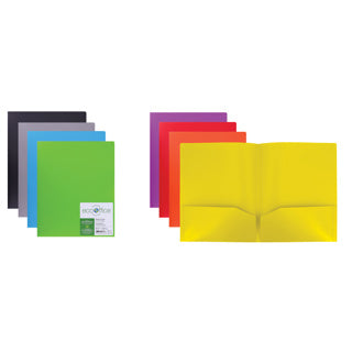 PORTFOLIO POLY 2POCHETTES COUL OPAQUE ASST
