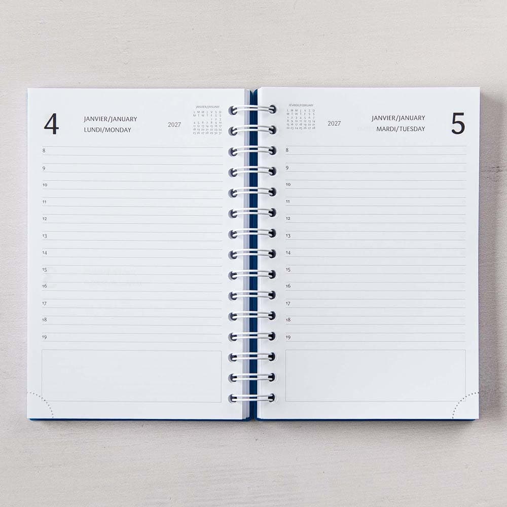W.MAXWELL - AGENDA JOURNALIER 2026-27 "EURO-E" - BLEU