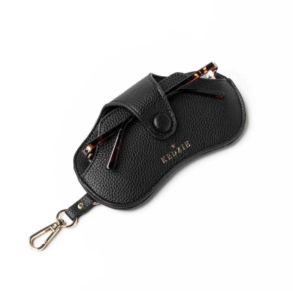 ETUI LUNETTE AVEC ATTACHE PIVOTANTE NOIR