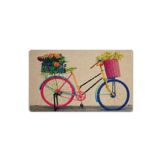 TAPIS POLY 18 X 29.5"- VELO FLEURS MULTICOLORE