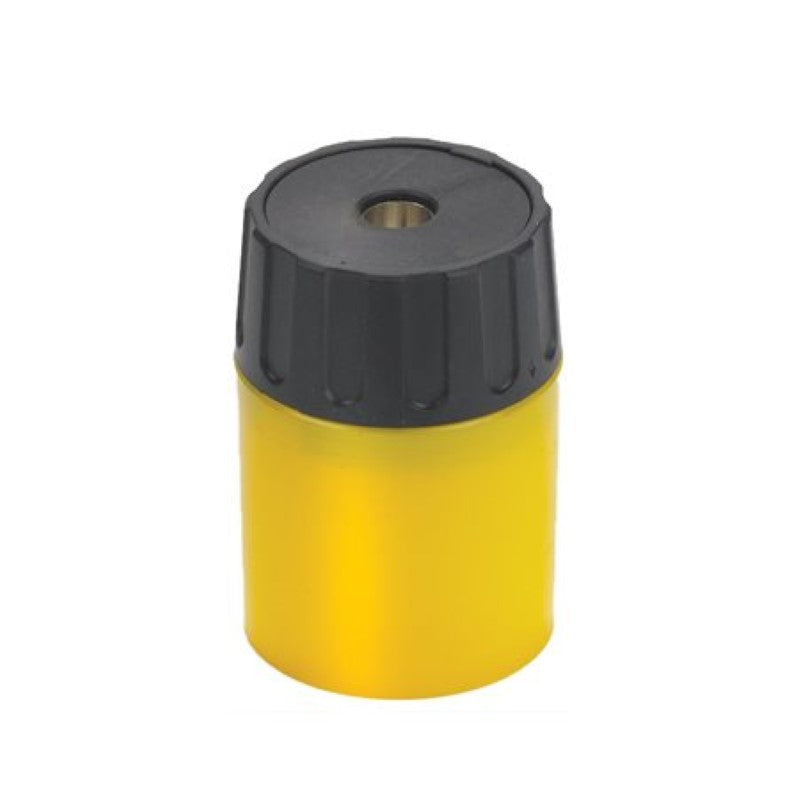 AIGUISOIR PLASTIQUE ROND 1 TROU JAUNE