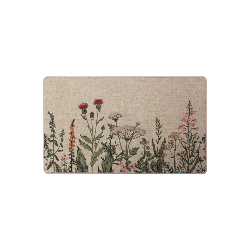 TAPIS POLY 18 X 29.5" -  FLEURS SAUVAGES