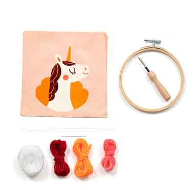 PUNCH NEEDLE - BRODERIE LICORNE