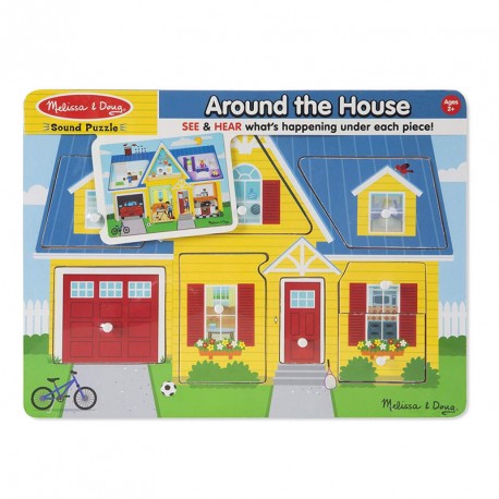 MELISSA & DOUG -CASSE-TÊTE SONORE -ALENTOUR DE LA MAISON