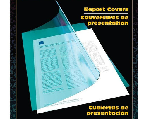 SCOLAIRE PAPETERIE - COUVERTURE DE PRÉSENTATION CLAIR/ ACETATE DOUBLE