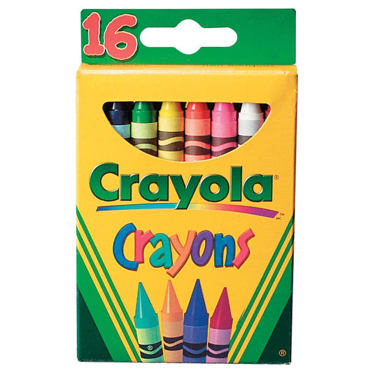 SCOLAIRE PAPETERIE - CRAYON DE CIRE "CRAYOLA" @16
