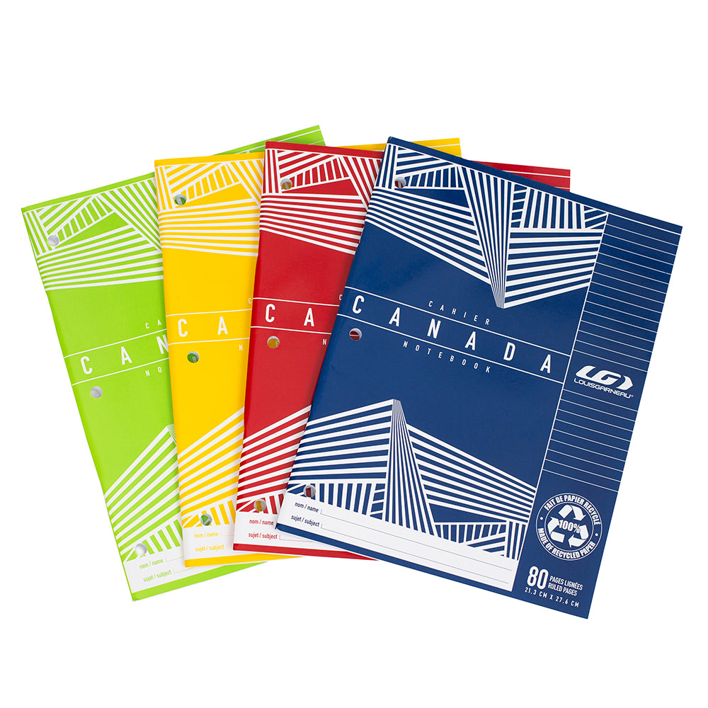 SCOLAIRE PAPETERIE - CAHIER EXERCICES "CANADA" LG 80P
