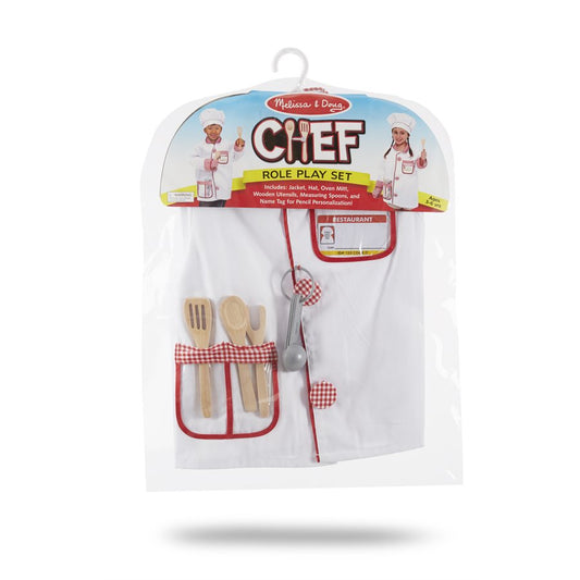 MELISSA & DOUG - COSTUME DE CHEF CUISINIER AVEC ACCESSOIRES