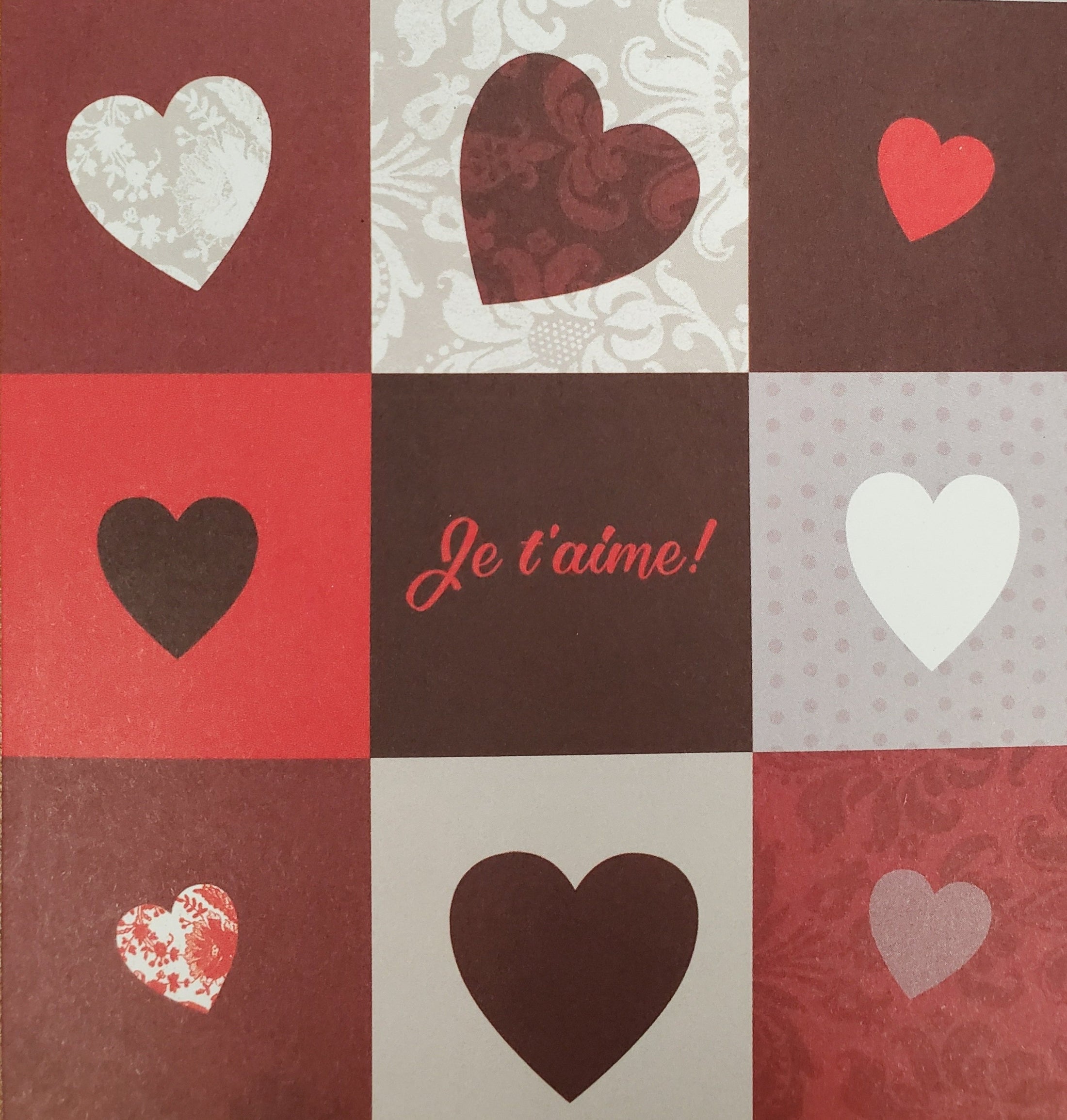 Will - STYLO BILLE OR "VIVRE - RIRE - AIMER" + CARTE COEURS "JE T'AIME!"