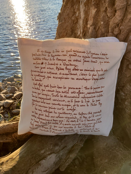 PAPERBLANKS - SAC CANEVAS"J VERNE - AROUND WORLD" 15X15X3½