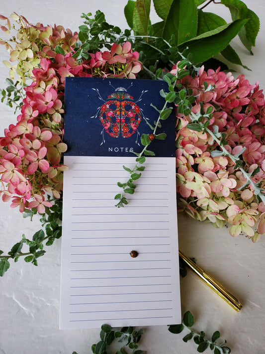 LADY JAYNE - COCCINELLE BLOC-NOTE MAGNÉTIQUE & STYLO