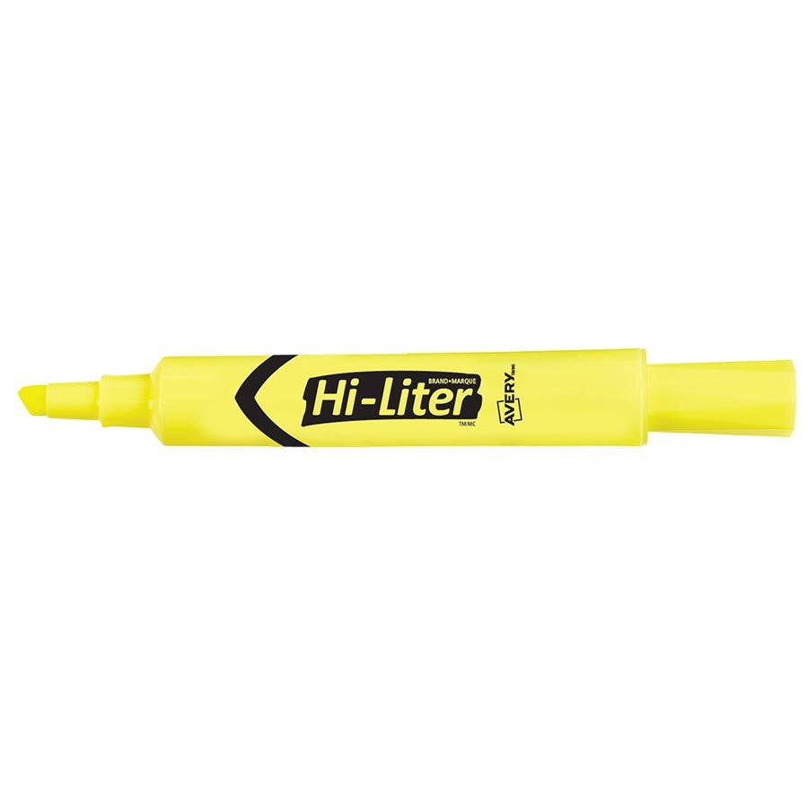 SCOLAIRE PAPETERIE - SURLIGNEUR "THE ORIGINAL HI-LITER" JAUNE