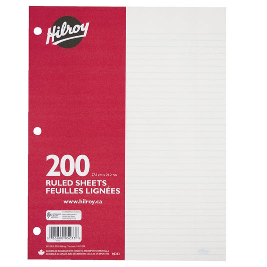 SCOLAIRE PAPETERIE - FEUILLES MOBILES LIGNÉES