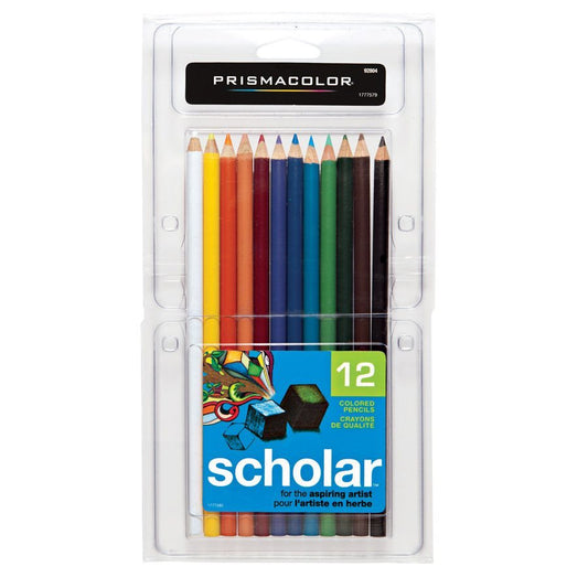 SCOLAIRE PAPETERIE - CRAYONS À COLORIER "PRISMACOLOR SCHOLAR" @12