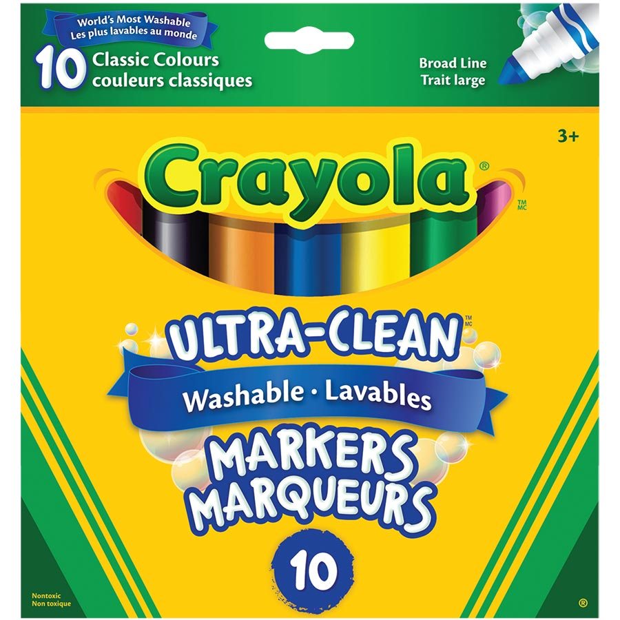 SCOLAIRE PAPETERIE - MARQUEUR LAVABLE TRAIT LARGE  ORIGINAL@10