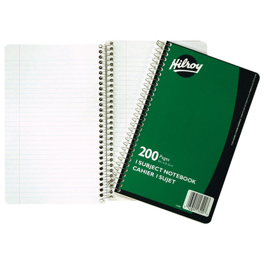 SCOLAIRE PAPETERIE - CAHIER SPIRALE 1 SUJET 9½X6" 200P