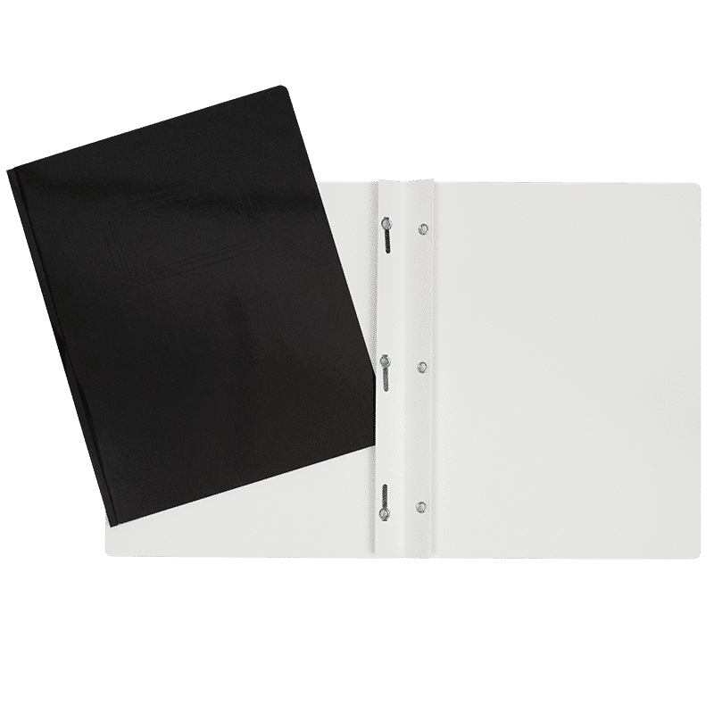 SCOLAIRE PAPETERIE - COUVERTURE DUO-TANG LAMINÉ 3 ATTACHES NOIR