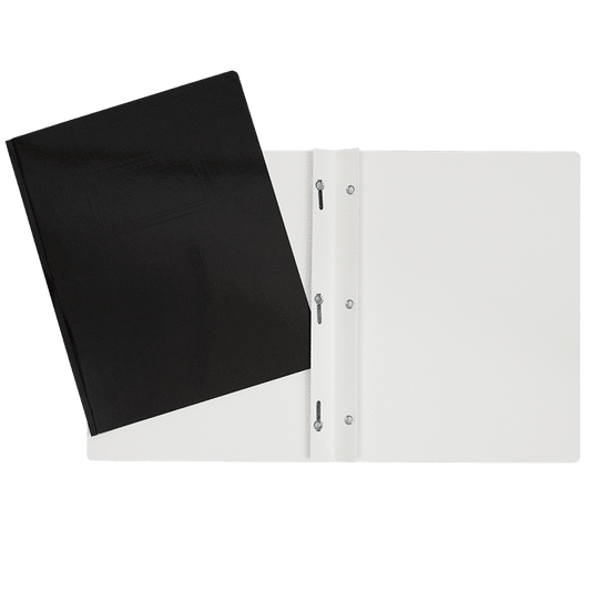 SCOLAIRE PAPETERIE - COUVERTURE DUO-TANG LAMINÉ 3 ATTACHES NOIR