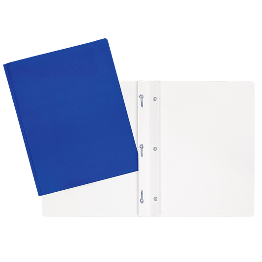 SCOLAIRE PAPETERIE - COUVERTURE DUO-TANG LAMINÉ 3 ATTACHES BLEU ROYAL
