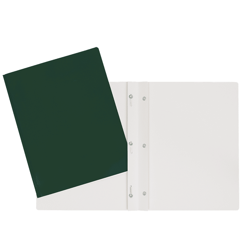SCOLAIRE PAPETERIE - COUVERTURE DUO-TANG LAMINÉ 3 ATTACHES VERT FONCÉ