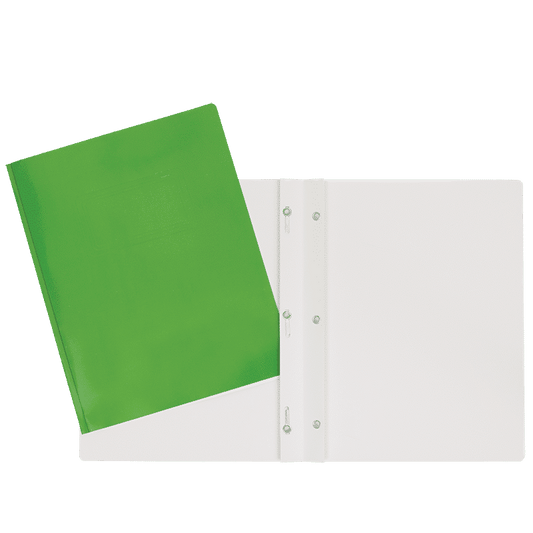 SCOLAIRE PAPETERIE - COUVERTURE DUO-TANG LAMINÉ 3 ATTACHES VERT PALE