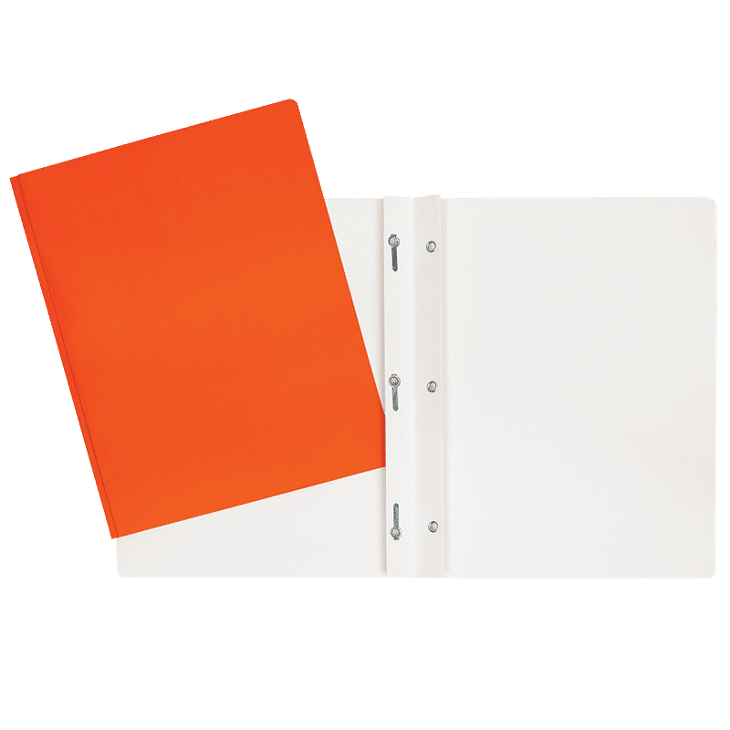 SCOLAIRE PAPETERIE - COUVERTURE DUO-TANG LAMINÉ 3 ATTACHES ORANGE