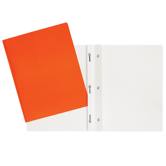 SCOLAIRE PAPETERIE - COUVERTURE DUO-TANG LAMINÉ 3 ATTACHES ORANGE