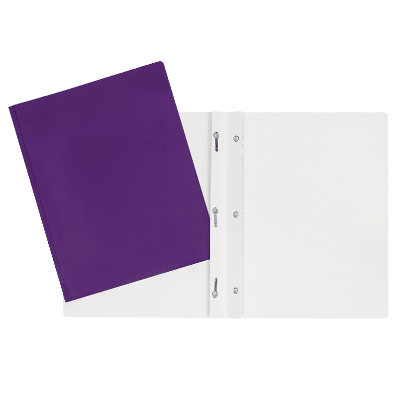 SCOLAIRE PAPETERIE - COUVERTURE DUO-TANG LAMINÉ 3 ATTACHES MAUVE