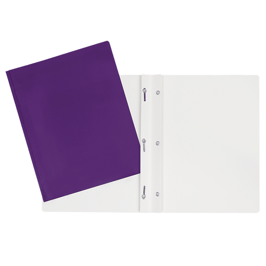 SCOLAIRE PAPETERIE - COUVERTURE DUO-TANG LAMINÉ 3 ATTACHES MAUVE