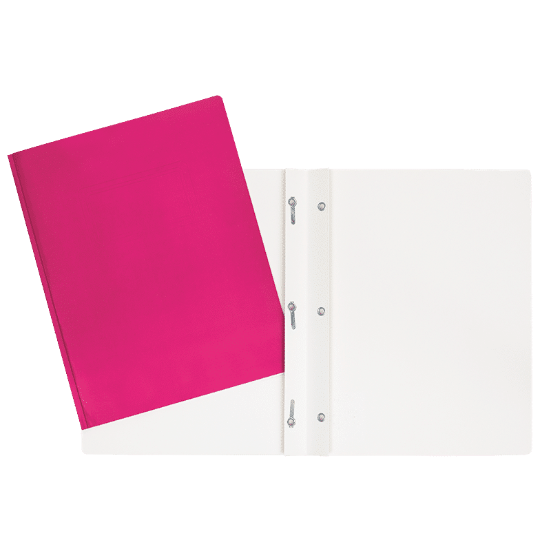 SCOLAIRE PAPETERIE - COUVERTURE DUO-TANG LAMINÉ 3 ATTACHES ROSE
